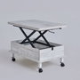 Hanah Home Helsinki Mesa de Café Blanco Antiguo